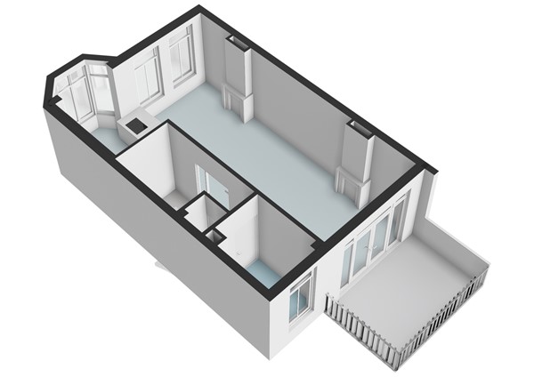 Floorplan - Drie Octoberstraat 17A, 2313 ZL Leiden